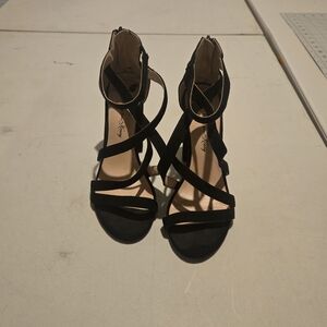 Penny Loves Kenny Black Strappy Heels